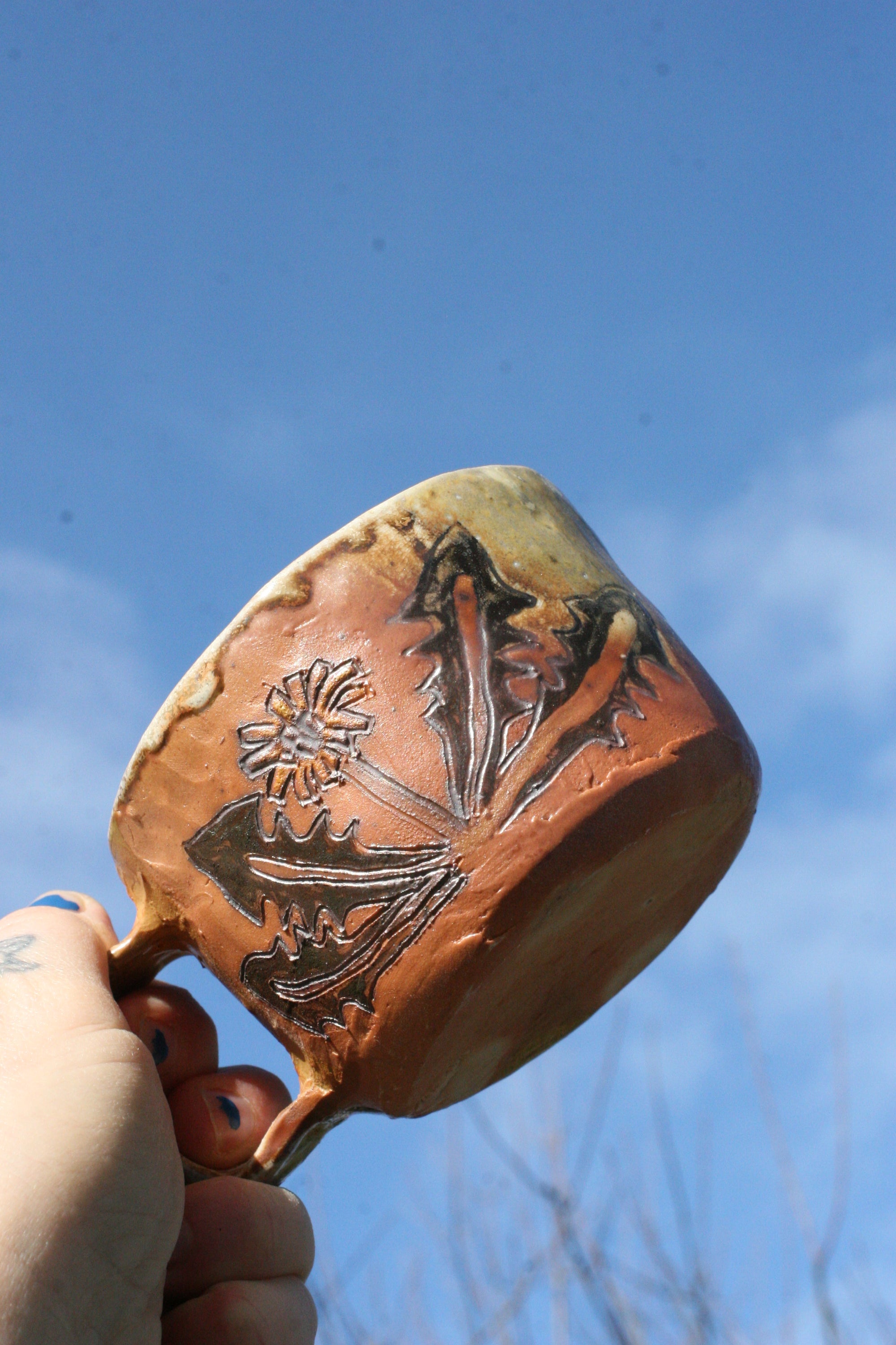 Woodfired Dandelion Mug 3